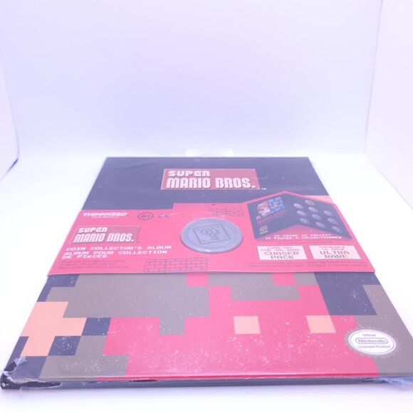 Super Mario Bros Coin Collectors Album Nintendo by Think Greek 2018 New Sealed - Picture 8 of 11